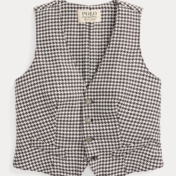 Ralph Lauren houndstooth vest and pant set - Picture 3 of 3